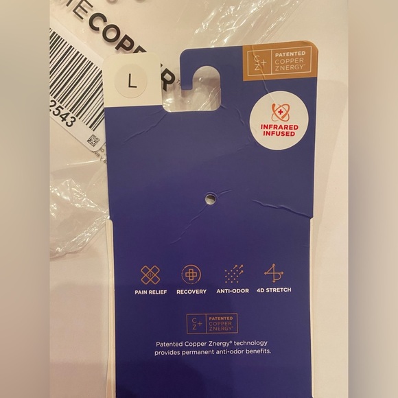 Tommie Copper Infrared Compression Fingerless Gloves and Wrists - Black Large - Picture 12 of 16